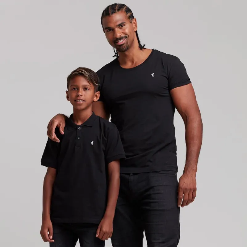 Boys Classic Black Polo Shirt - FSB019 (LAST CHANCE) sold by Father Sons
