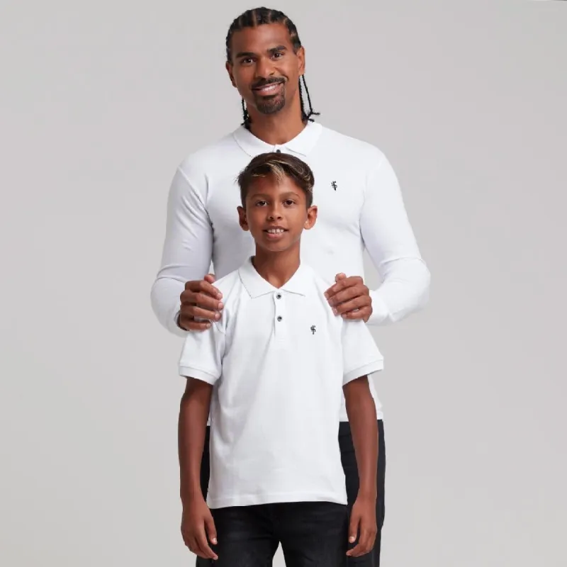 Father Sons Boys Classic White Polo Shirt - FSB021 (LAST CHANCE) sold by Father Sons