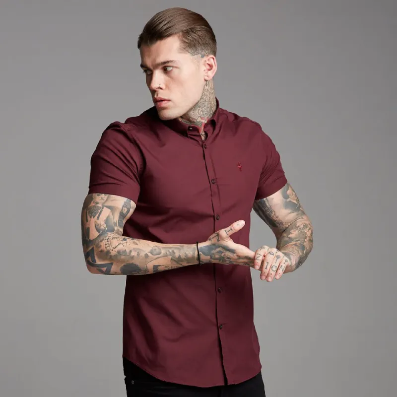 Father Sons Classic Tonal Burgundy Short Sleeve - FS366 (LAST CHANCE) sold by Father Sons