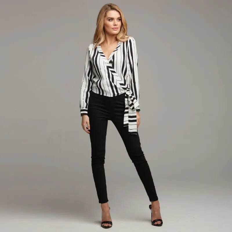 TIA WRAP STRIPE SHIRT - CT064 sold by Father Sons