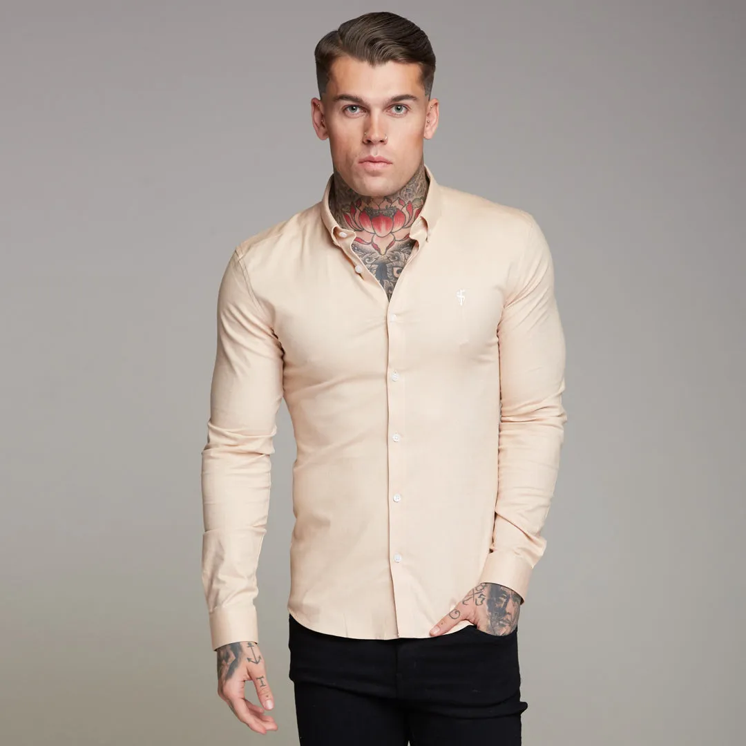 Father Sons Super Slim Stretch Classic Oxford Sand - FS358 sold by Father Sons product image thumbnail 4