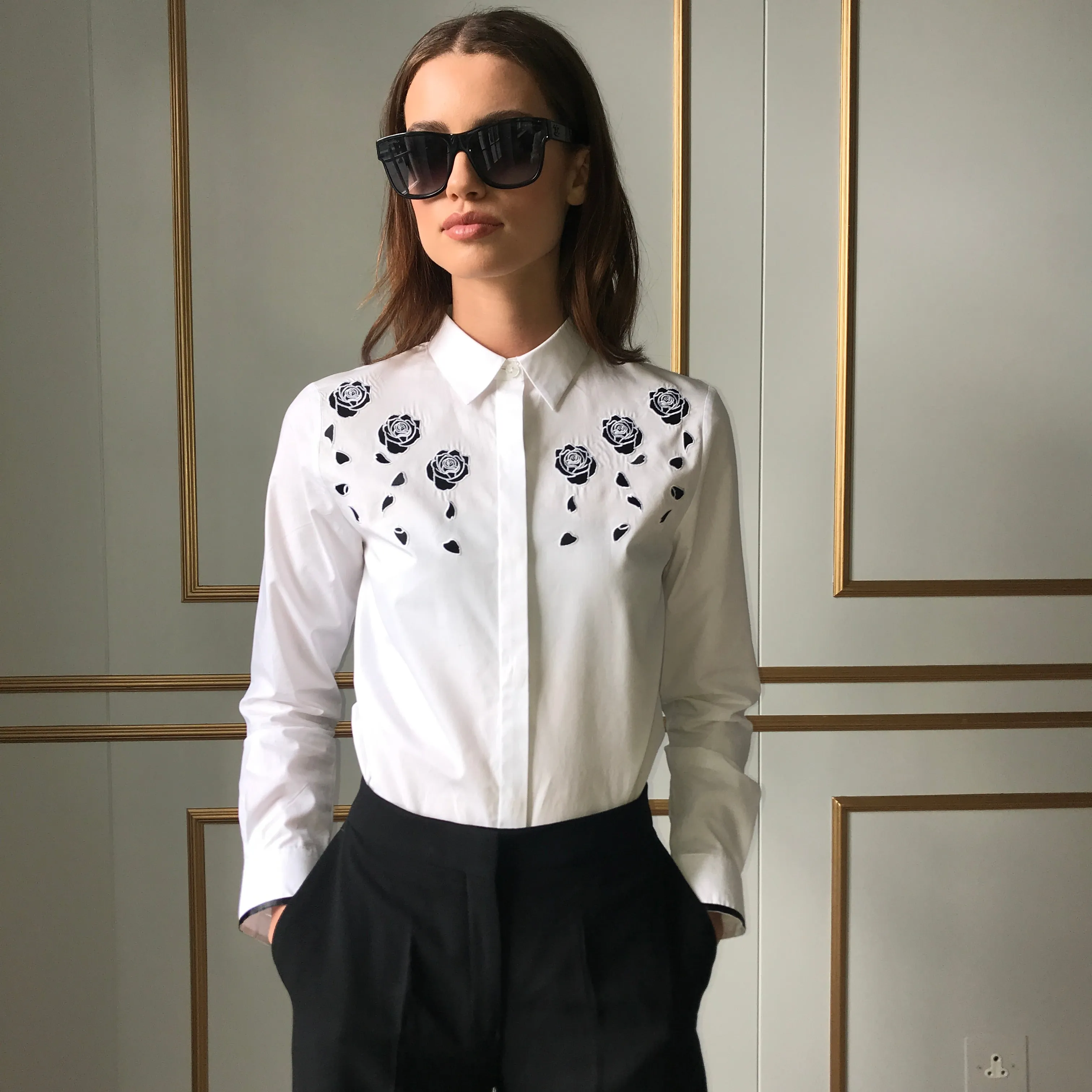 BLAKE ROSE EMBROIDERY SHIRT - CT042 sold by Father Sons product image thumbnail 3