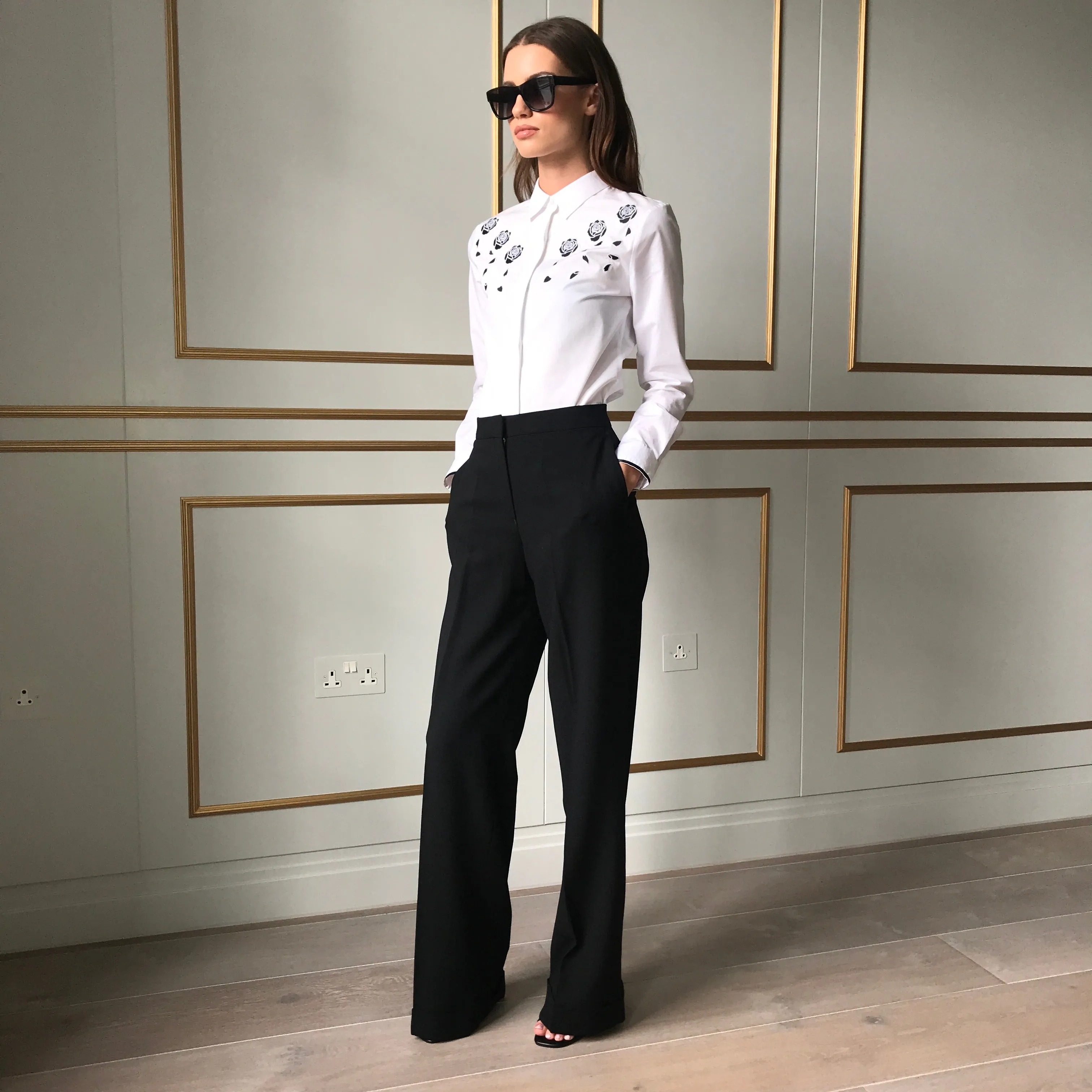 BLAKE ROSE EMBROIDERY SHIRT - CT042 sold by Father Sons