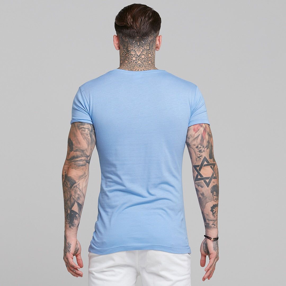Father Sons Light Blue Bamboo Crew - FSH224 sold by Father Sons product image thumbnail 2