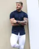 Father Sons Super Slim Stretch Classic Navy Short Sleeve With Button Down Collar - FS816 sold by Father Sons