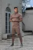 Father Sons Scuba Taupe / Gold Crew T Shirt With Zip Detail Short Sleeve - FSH1030 sold by Father Sons