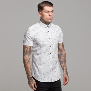 Father Sons Super Slim Stretch Marble Print Short Sleeve - FS433 sold by Father Sons