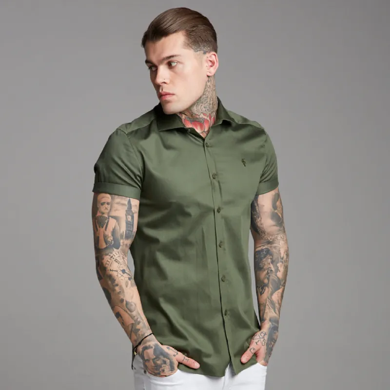 Father Sons Classic Khaki Luxe Egyptian Cotton Short Sleeve - FS376 (LAST CHANCE) sold by Father Sons