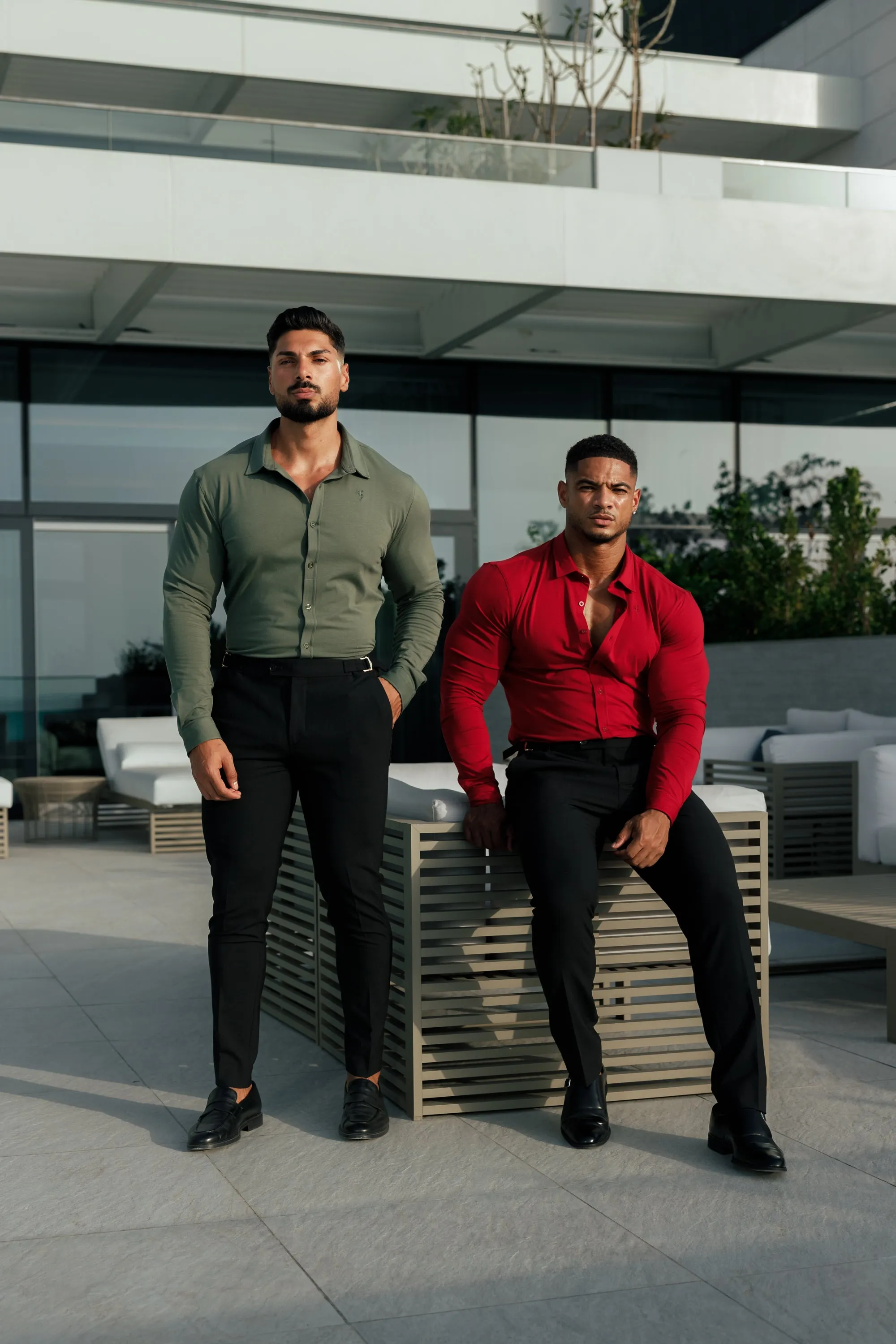 Father Sons Fitted Khaki Long Sleeve Jersey - FSD003 sold by Father Sons product image thumbnail 3