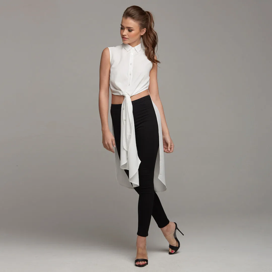 AMELIE ECRU LONGLINE TUNIC - CT022 sold by Father Sons product image thumbnail 3