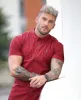 Father Sons Super Slim Stretch Classic Ox Blood Short Sleeve With Button Down Collar -  FS820 sold by Father Sons