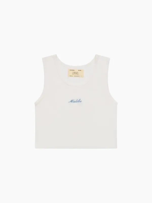 Malibu Cropped Tank sold by California Incline