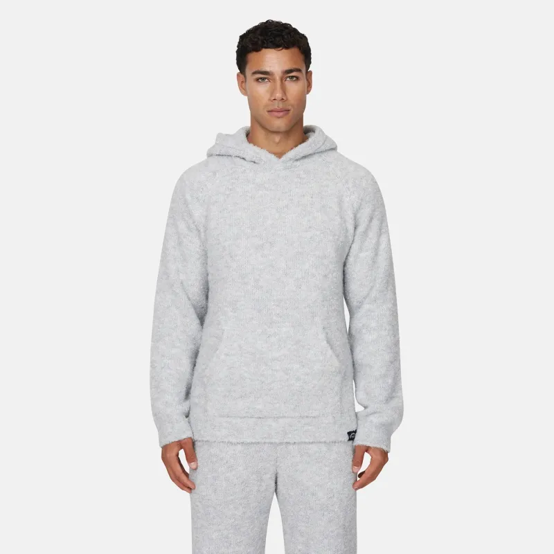 Cozy Boucle Knitwear Grey Hoodie sold by Good For Nothing Clothing