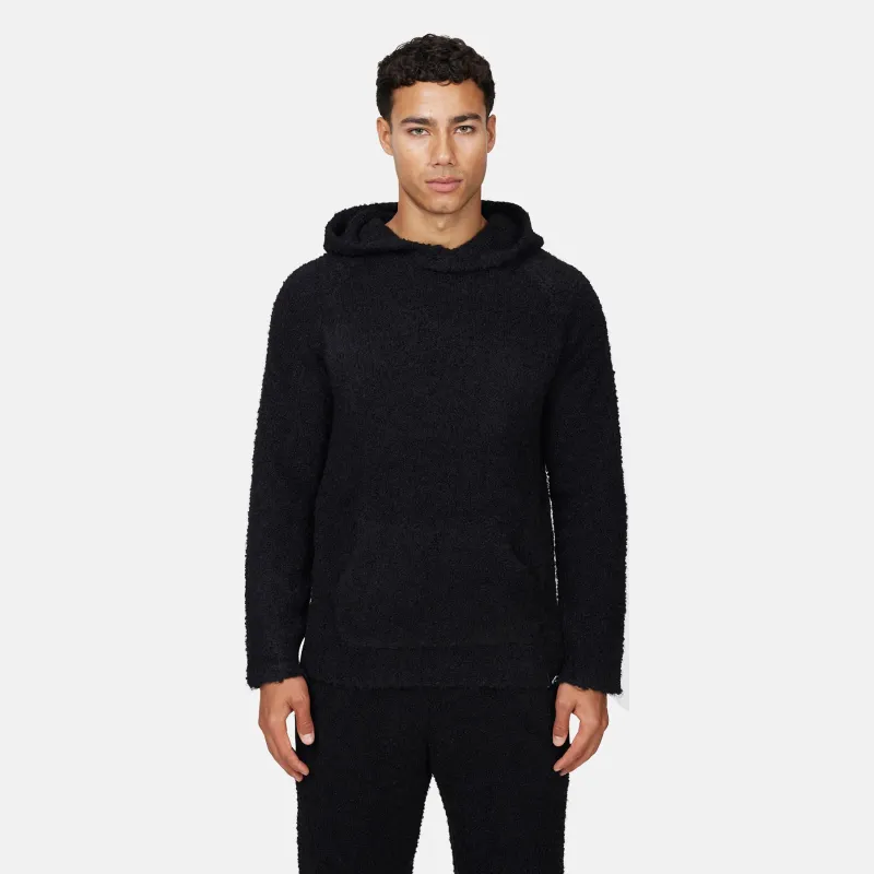 Cozy Boucle Knitwear Black Hoodie made by Good For Nothing Clothing