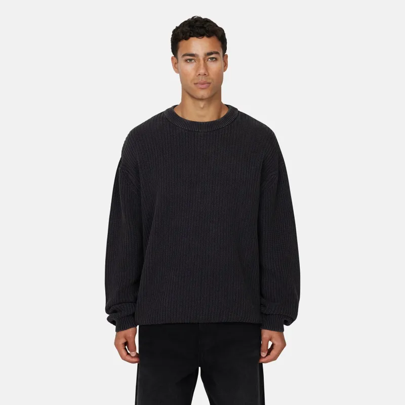 Acid Wash Cable Knitwear Crew sold by Good For Nothing Clothing