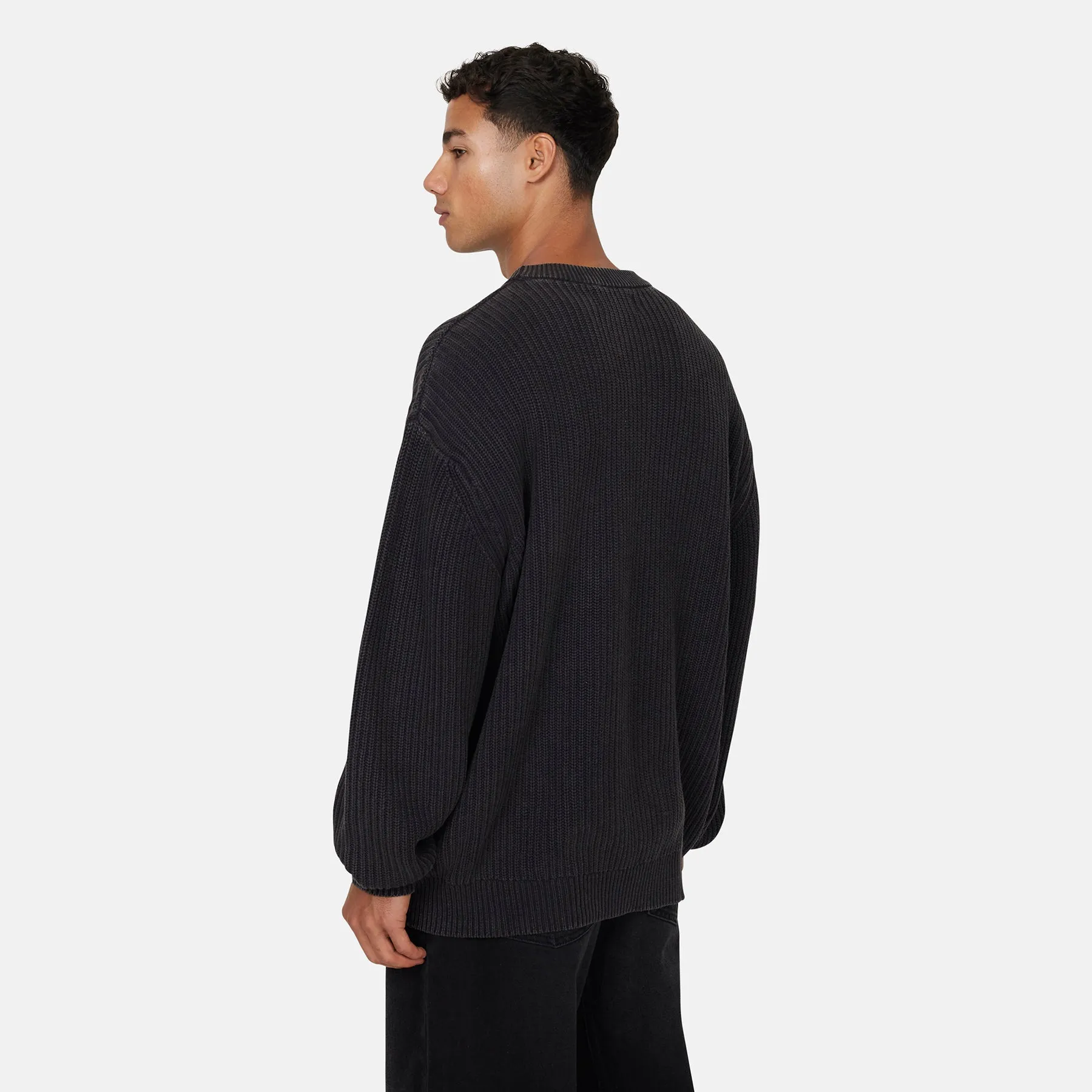 Acid Wash Cable Knitwear Crew sold by Good for Nothing product image thumbnail 4