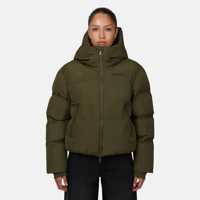 Arctic Matte Green Puffer Jacket sold by Good For Nothing Clothing
