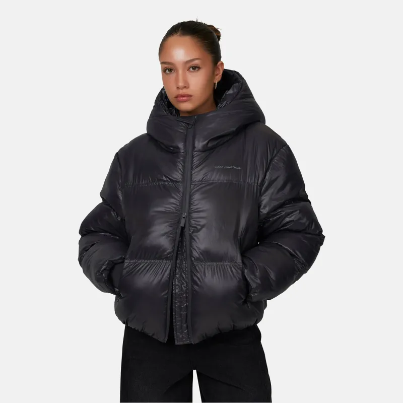Arctic Shine Gunmetal Puffer Jacket sold by Good For Nothing Clothing