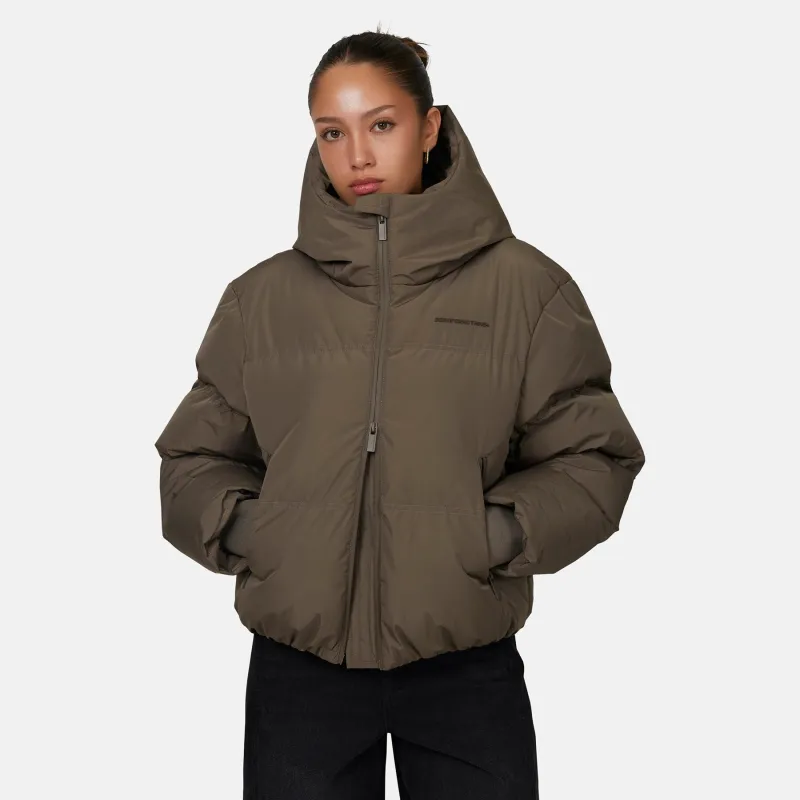 Arctic Matte Taupe Puffer Jacket sold by Good For Nothing Clothing