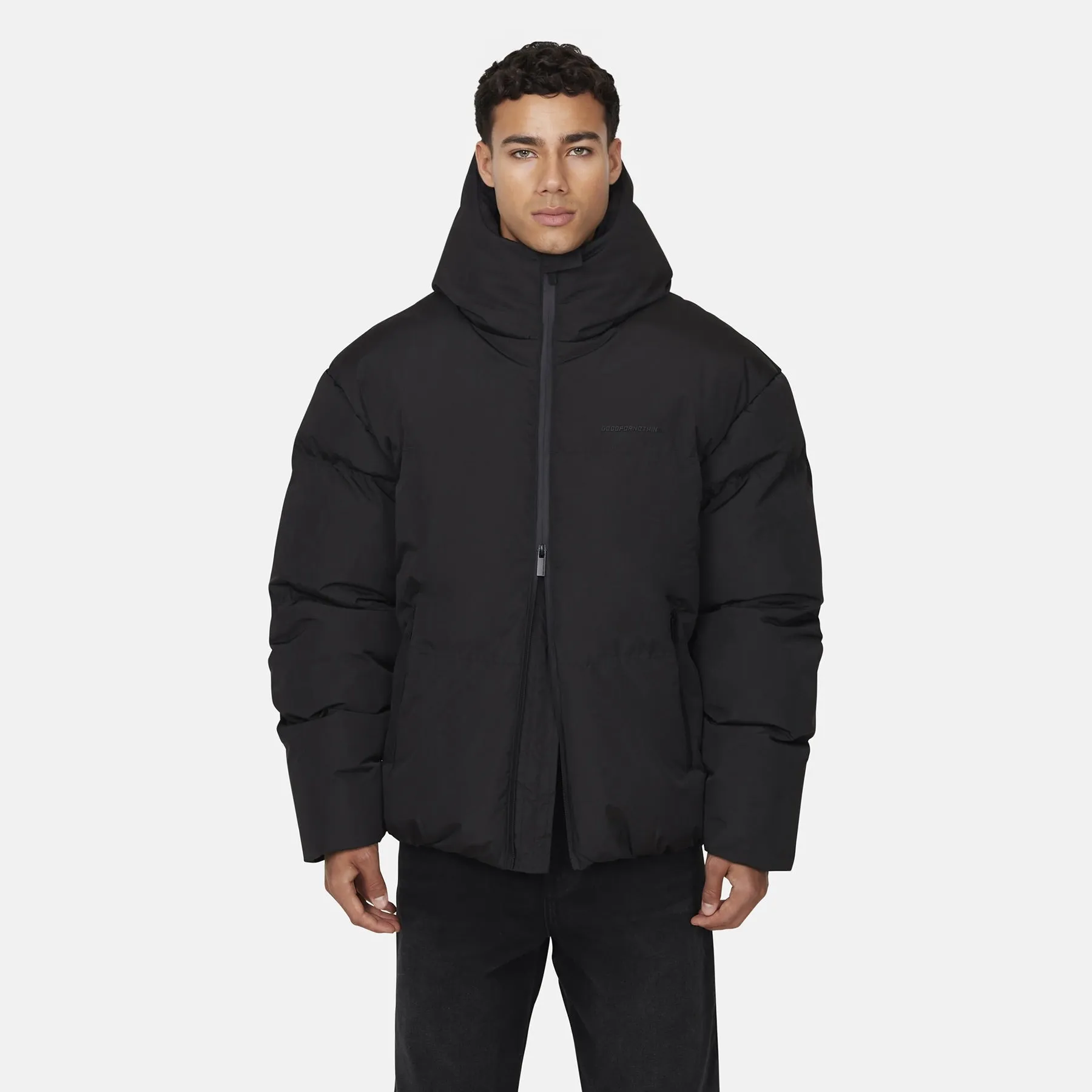 Arctic Matte Black Puffer Jacket sold by Good for Nothing product image thumbnail 2