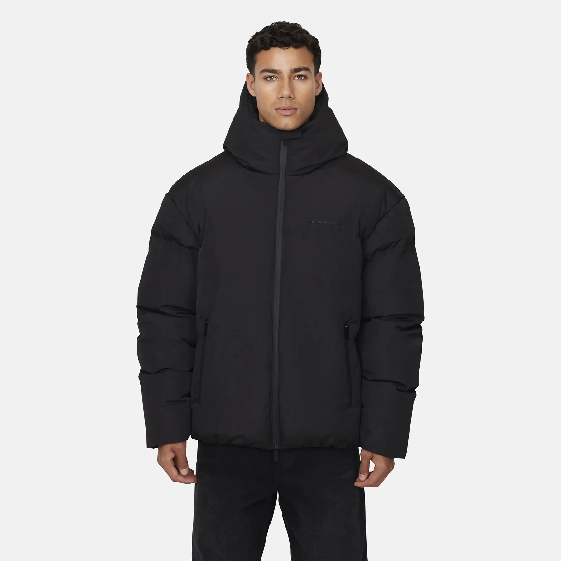 Arctic Matte Black Puffer Jacket sold by Good for Nothing