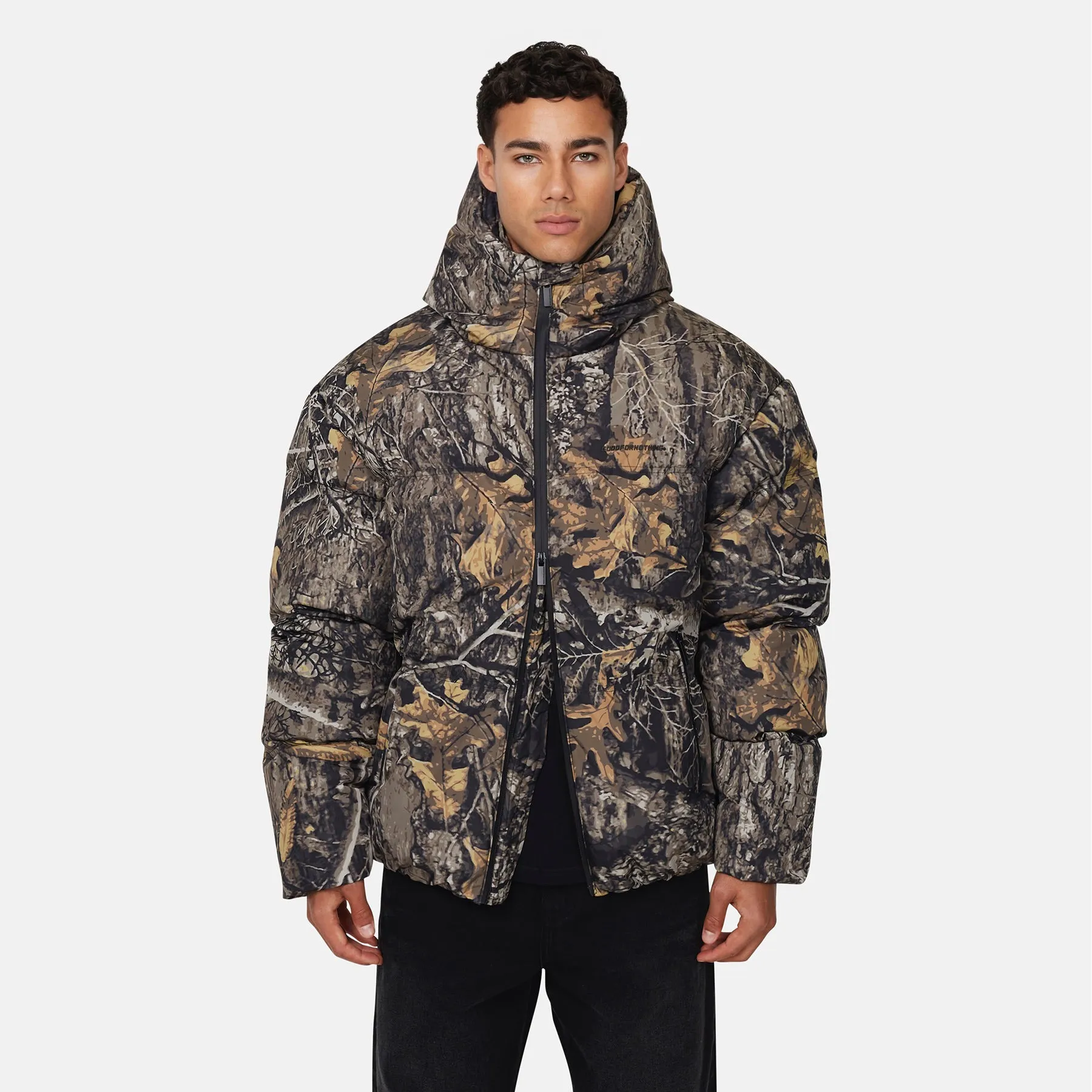 Arctic Woodland Camo Puffer Jacket sold by Good For Nothing Clothing product image thumbnail 2