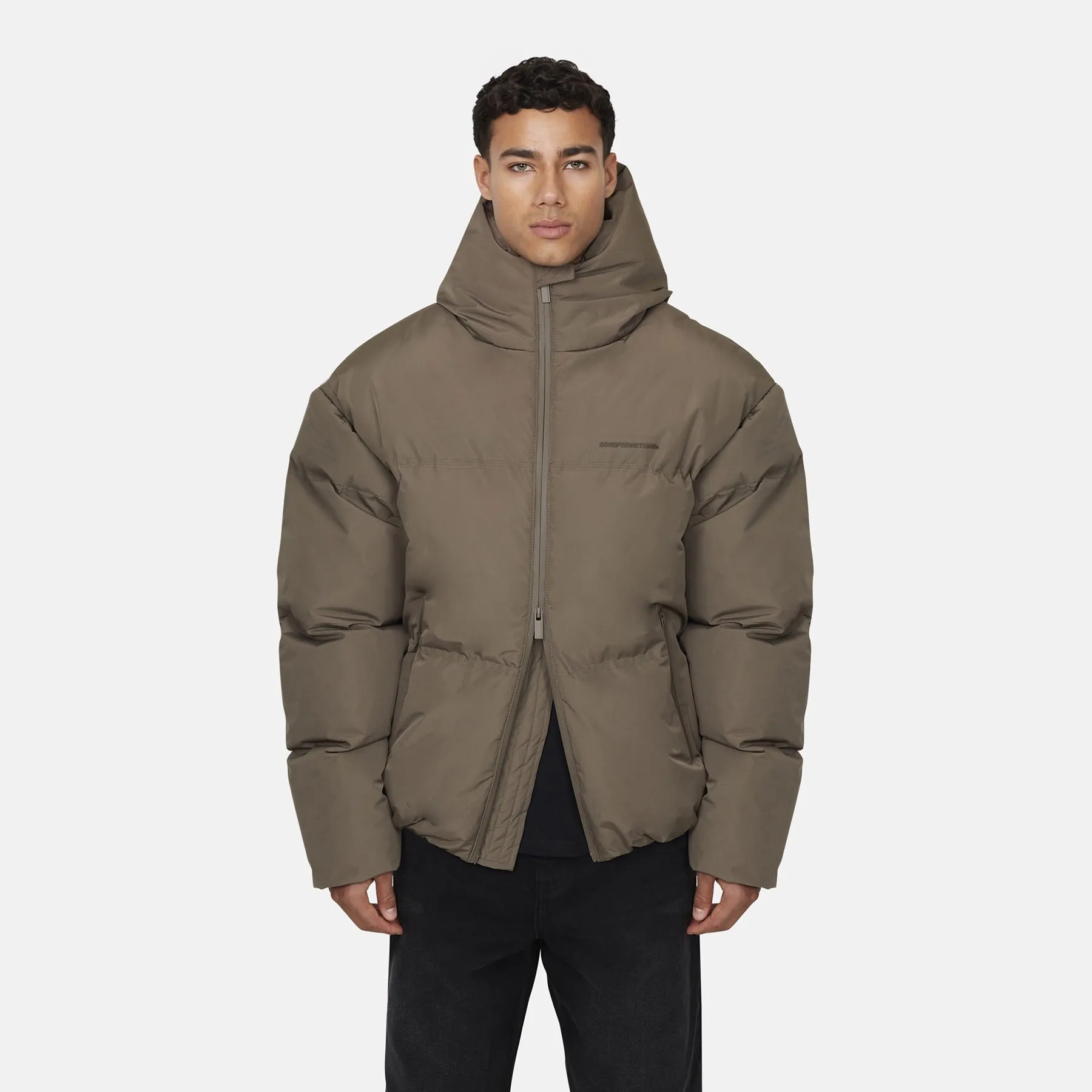 Arctic Matte Taupe Puffer Jacket sold by Good For Nothing Clothing product image thumbnail 2