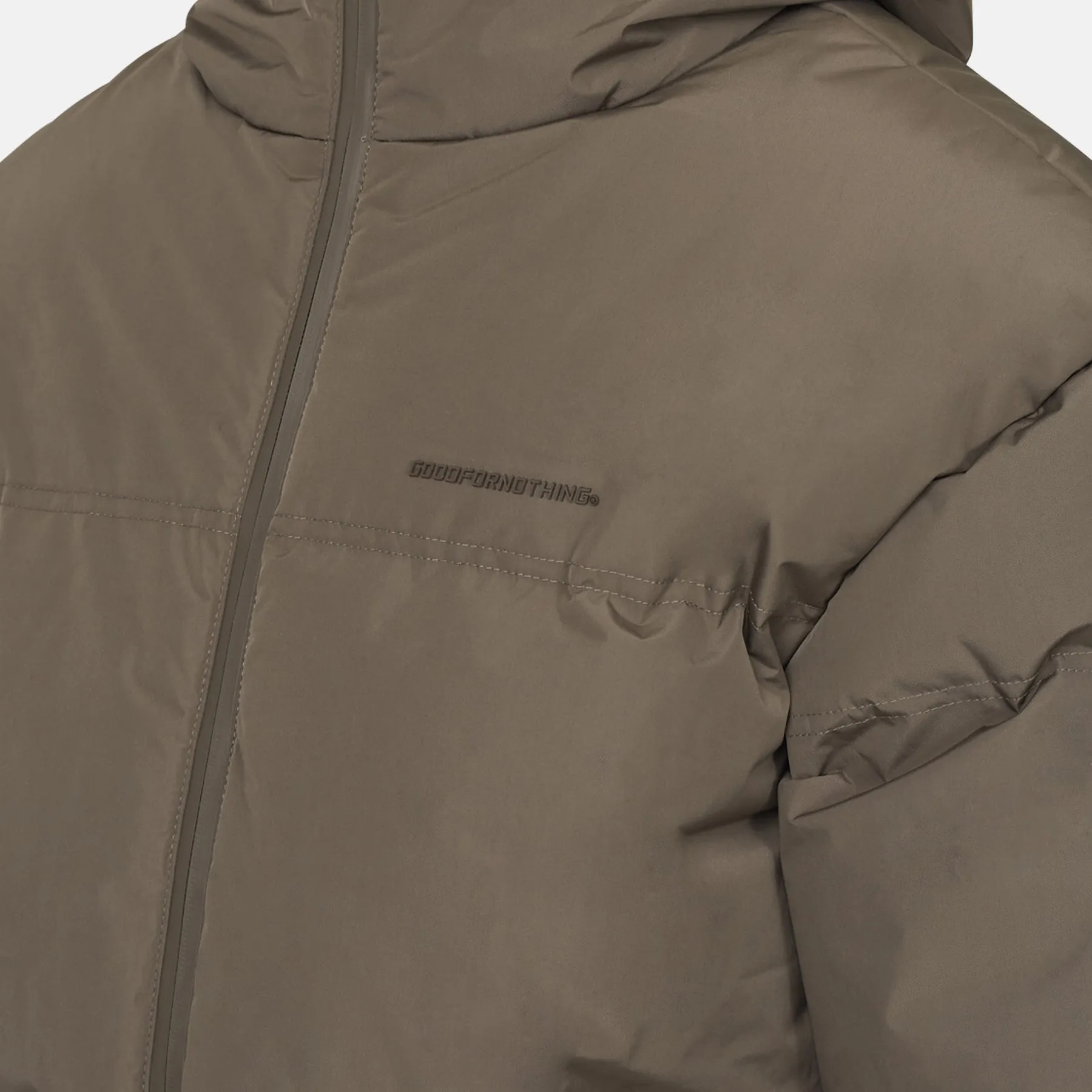 Arctic Matte Taupe Puffer Jacket sold by Good For Nothing Clothing product image thumbnail 4