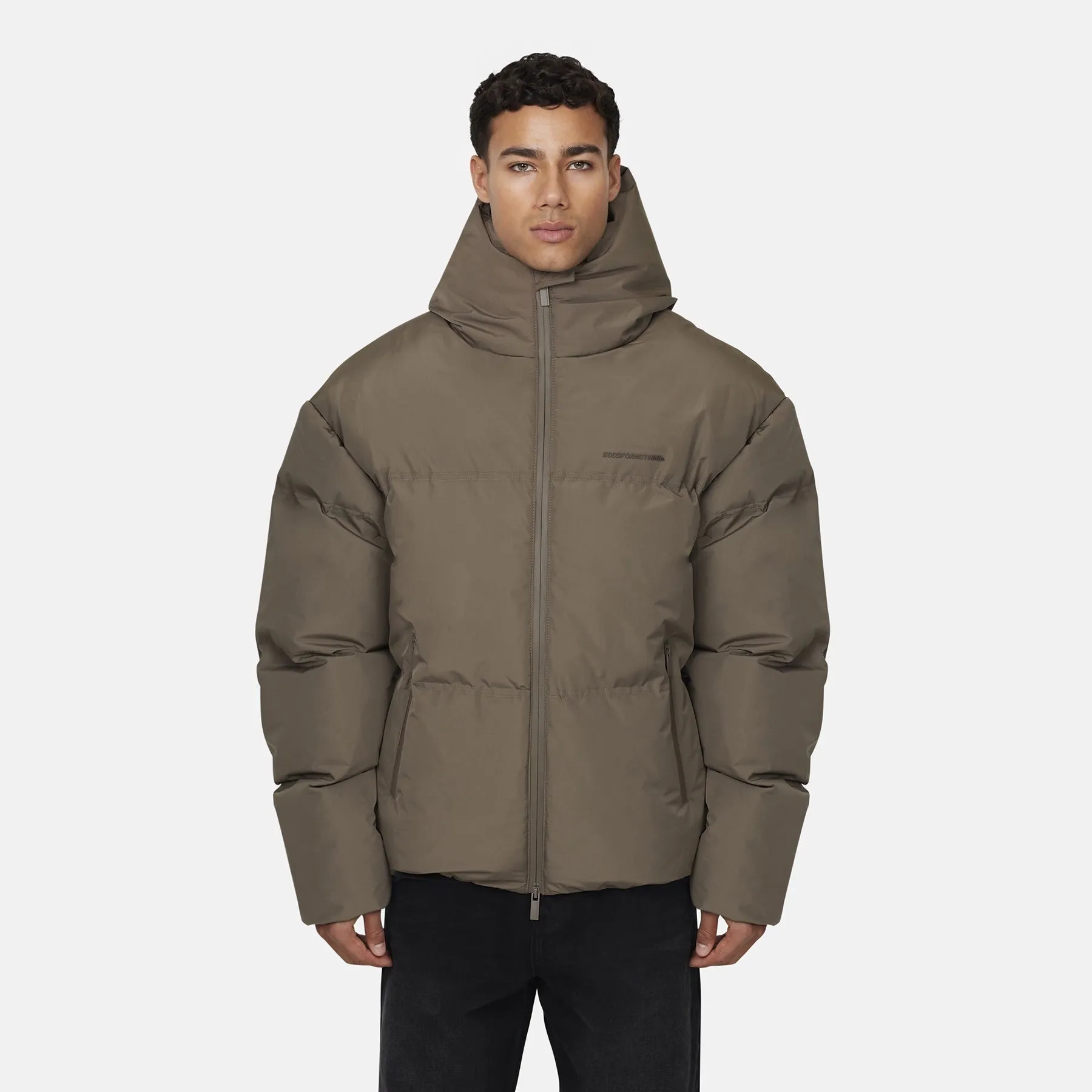 Arctic Matte Taupe Puffer Jacket sold by Good For Nothing Clothing