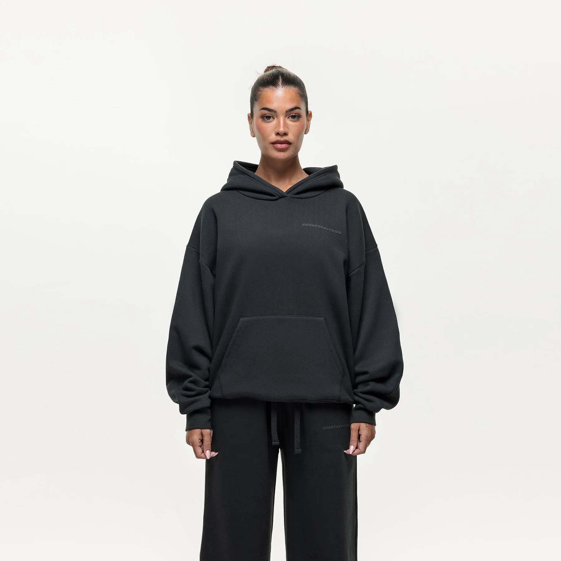 Vintage Onyx Black Hoodie sold by Good For Nothing Clothing