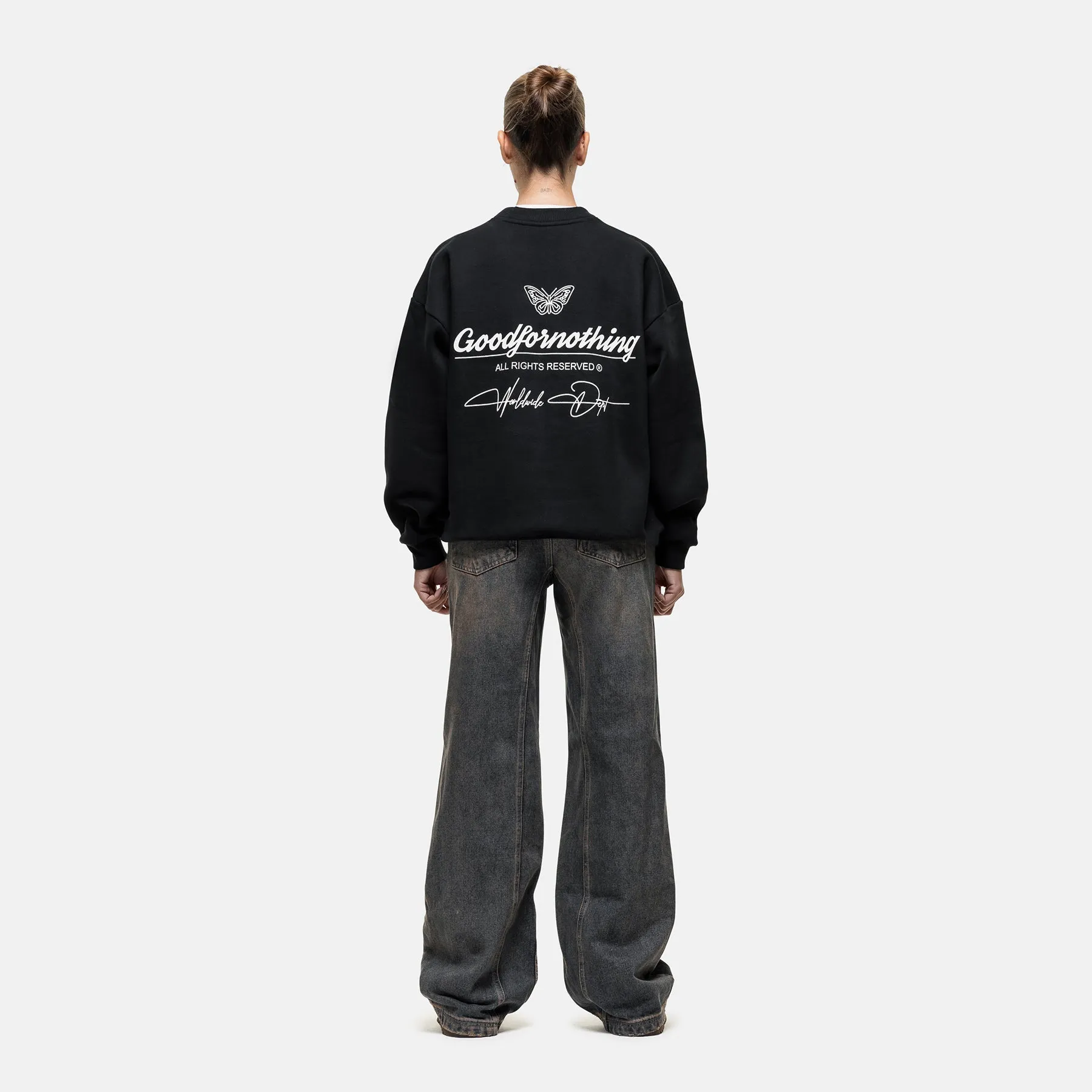 Cult Black Sweatshirt sold by Good For Nothing Clothing product image thumbnail 5