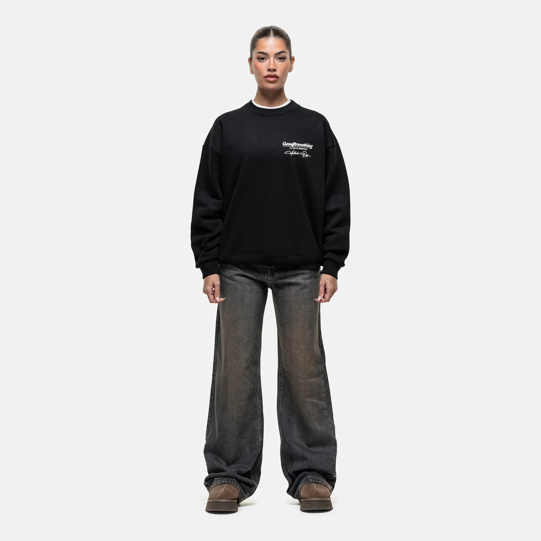 Cult Black Sweatshirt sold by Good For Nothing Clothing product image thumbnail 3