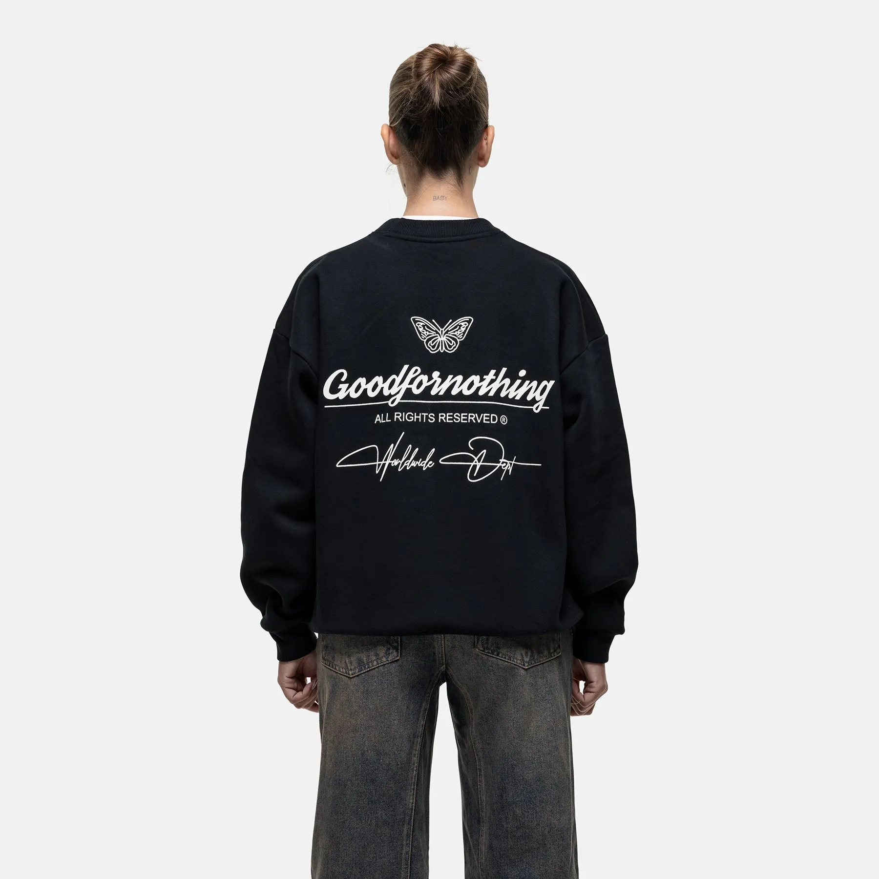 Cult Black Sweatshirt sold by Good For Nothing Clothing product image thumbnail 2