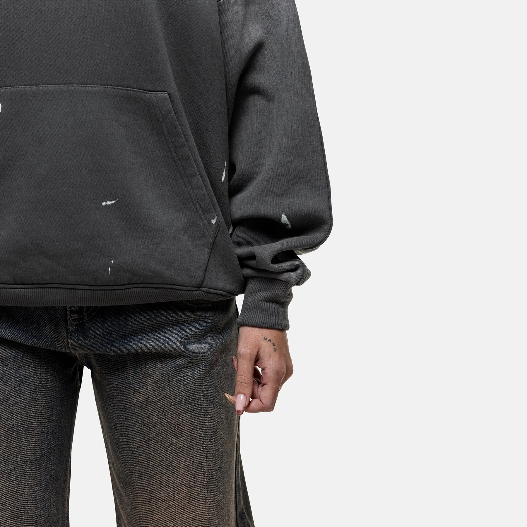 Abrade Grey Sprayed Hoodie sold by Good for Nothing product image thumbnail 3