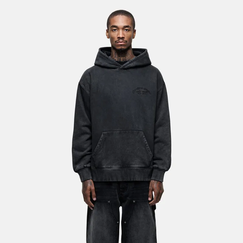 Vintage Black Wash Hoodie sold by Good For Nothing Clothing