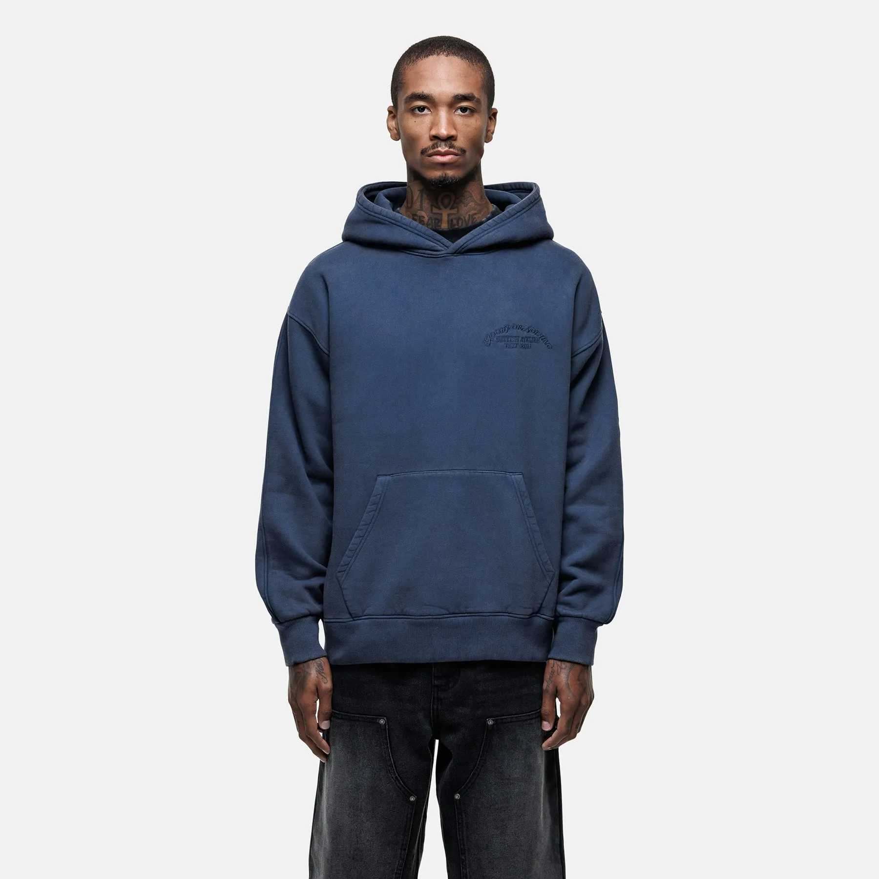 Vintage Blue Wash Hoodie sold by Good for Nothing