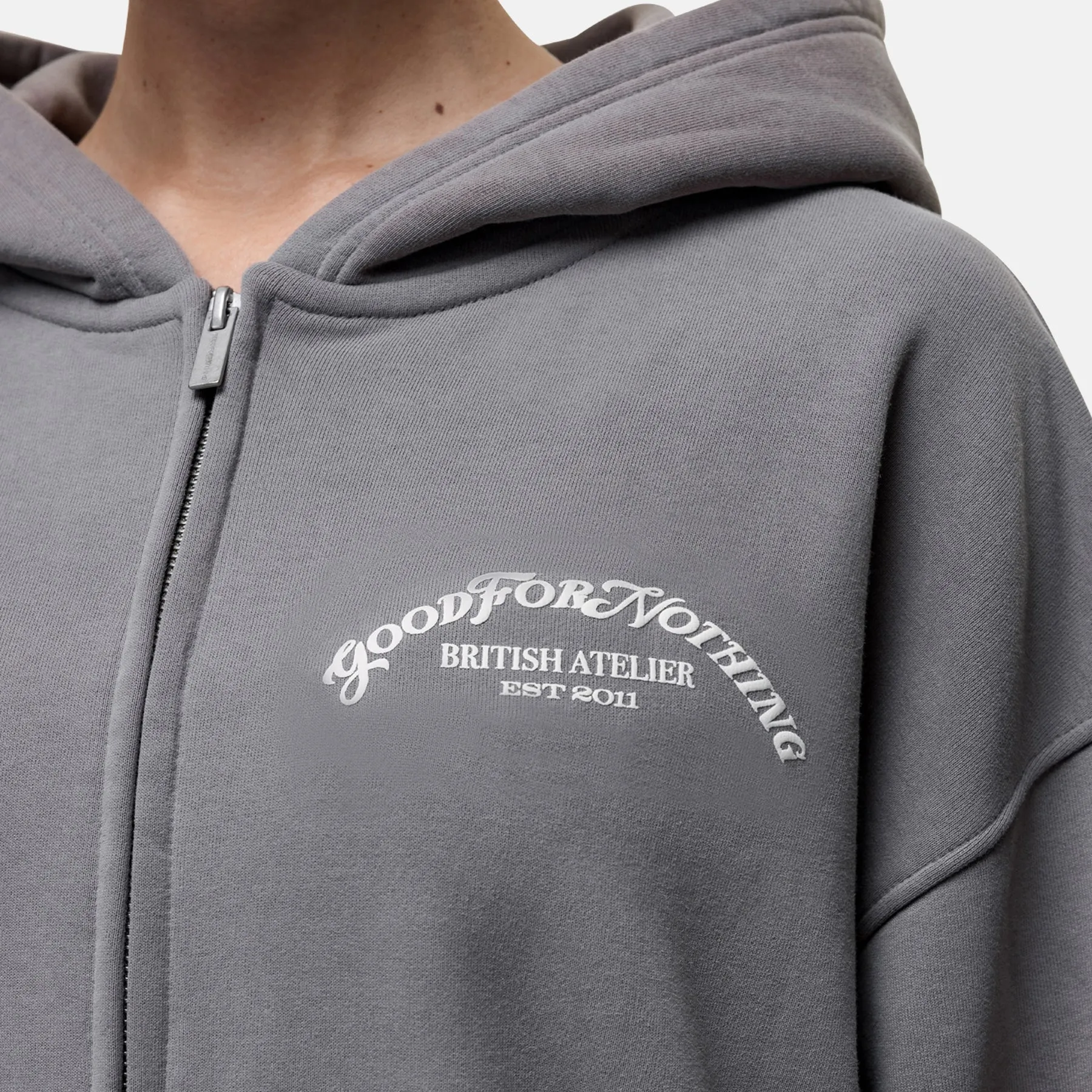 Liberty Washed Grey Hoodie sold by Good For Nothing Clothing product image thumbnail 3