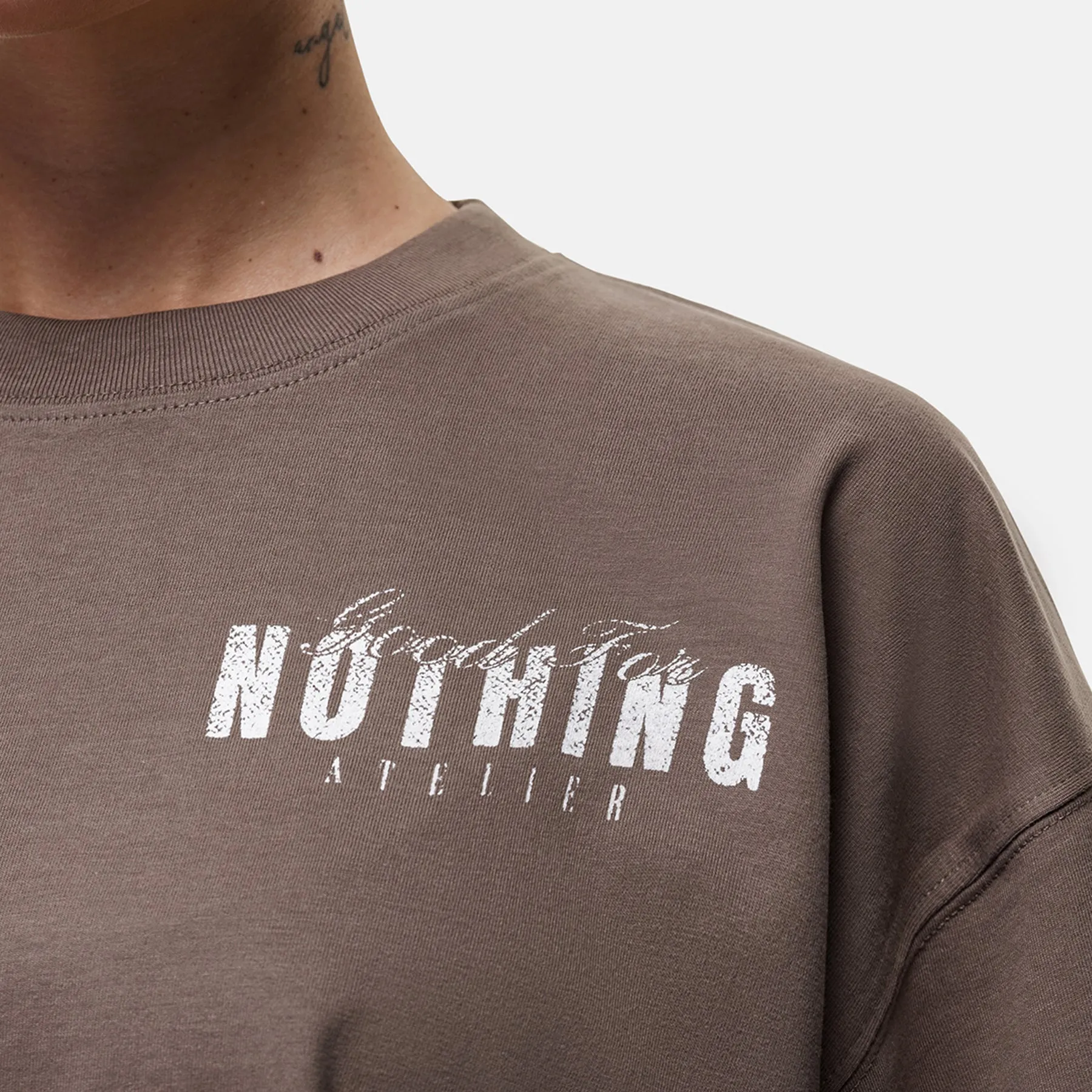 Washed Taupe Butterfly T-shirt sold by Good for Nothing product image thumbnail 2