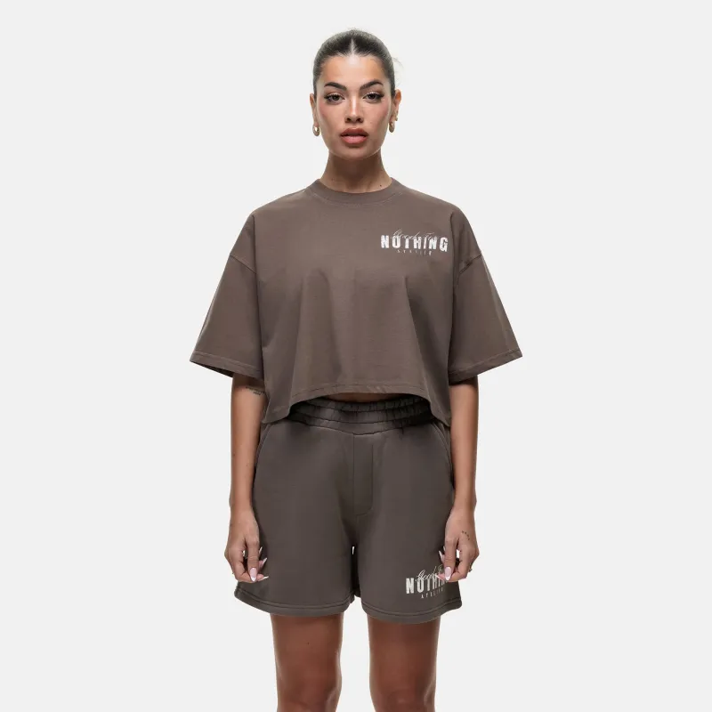 Washed Taupe Butterfly T-shirt sold by Good For Nothing Clothing