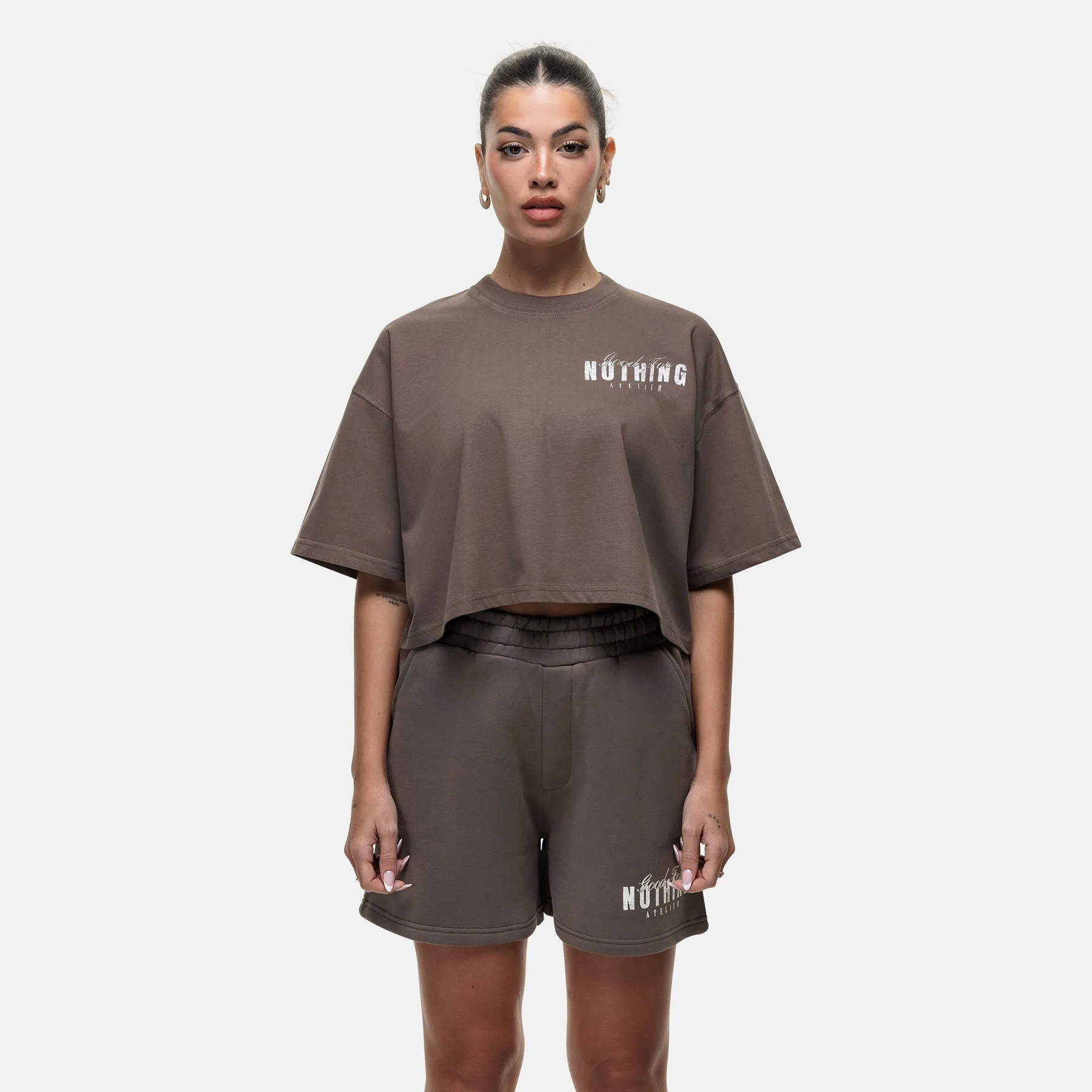 Washed Taupe Butterfly T-shirt sold by Good for Nothing