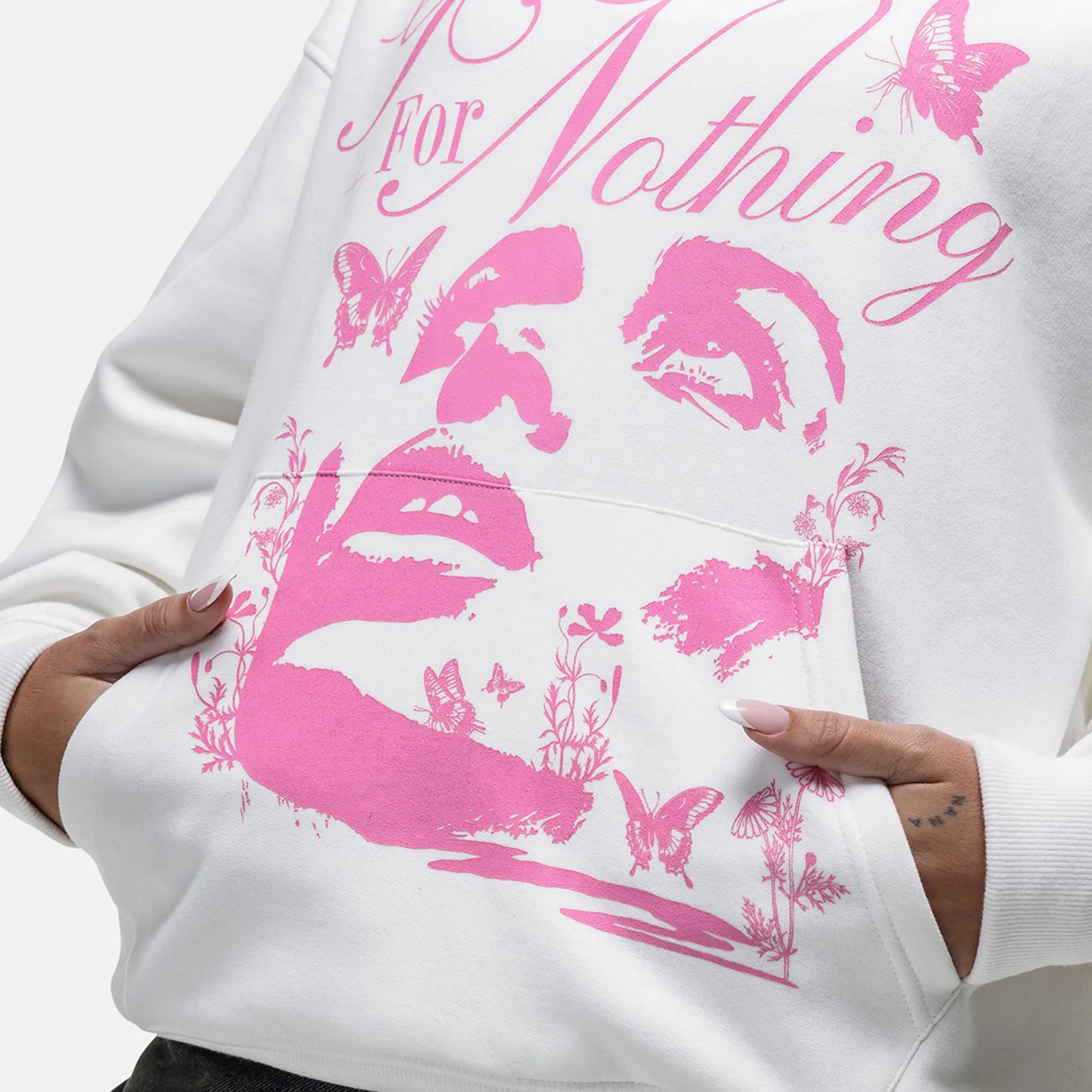 Washed Off White Blossom Hoodie sold by Good For Nothing Clothing product image thumbnail 2