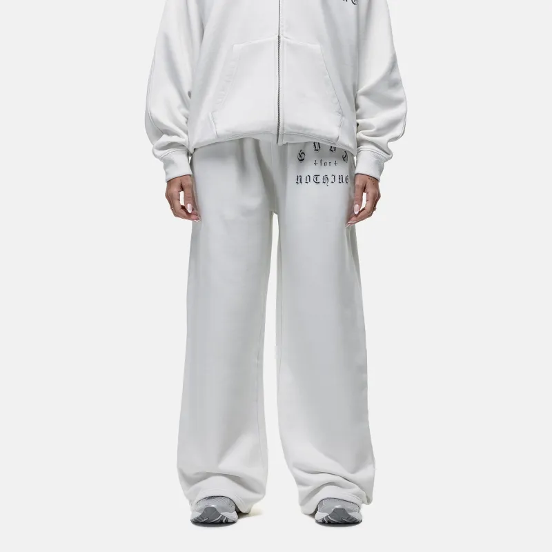 Sprayed Cali Off White Baggy Jogger sold by Good For Nothing Clothing