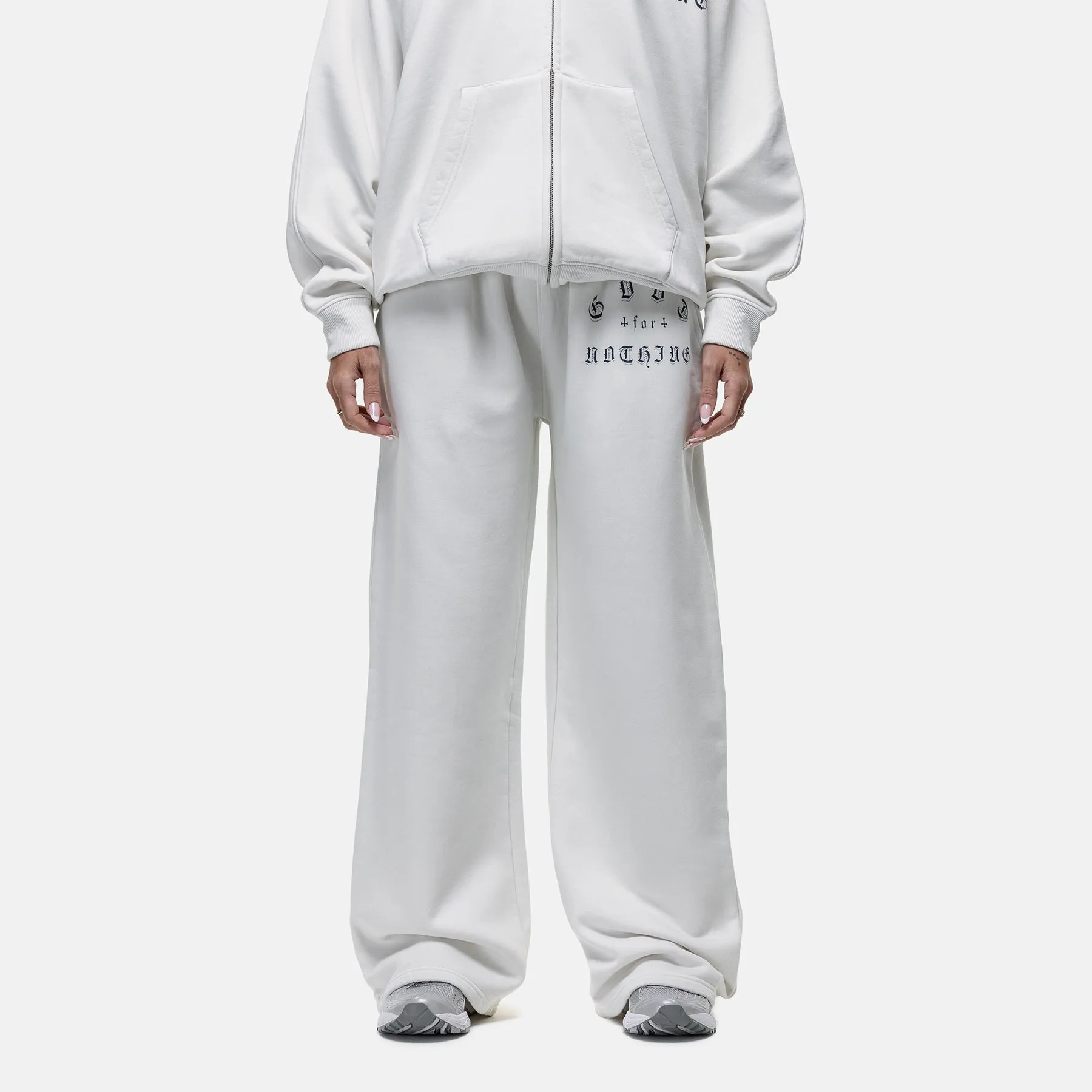 Sprayed Cali Off White Baggy Jogger sold by Good For Nothing Clothing