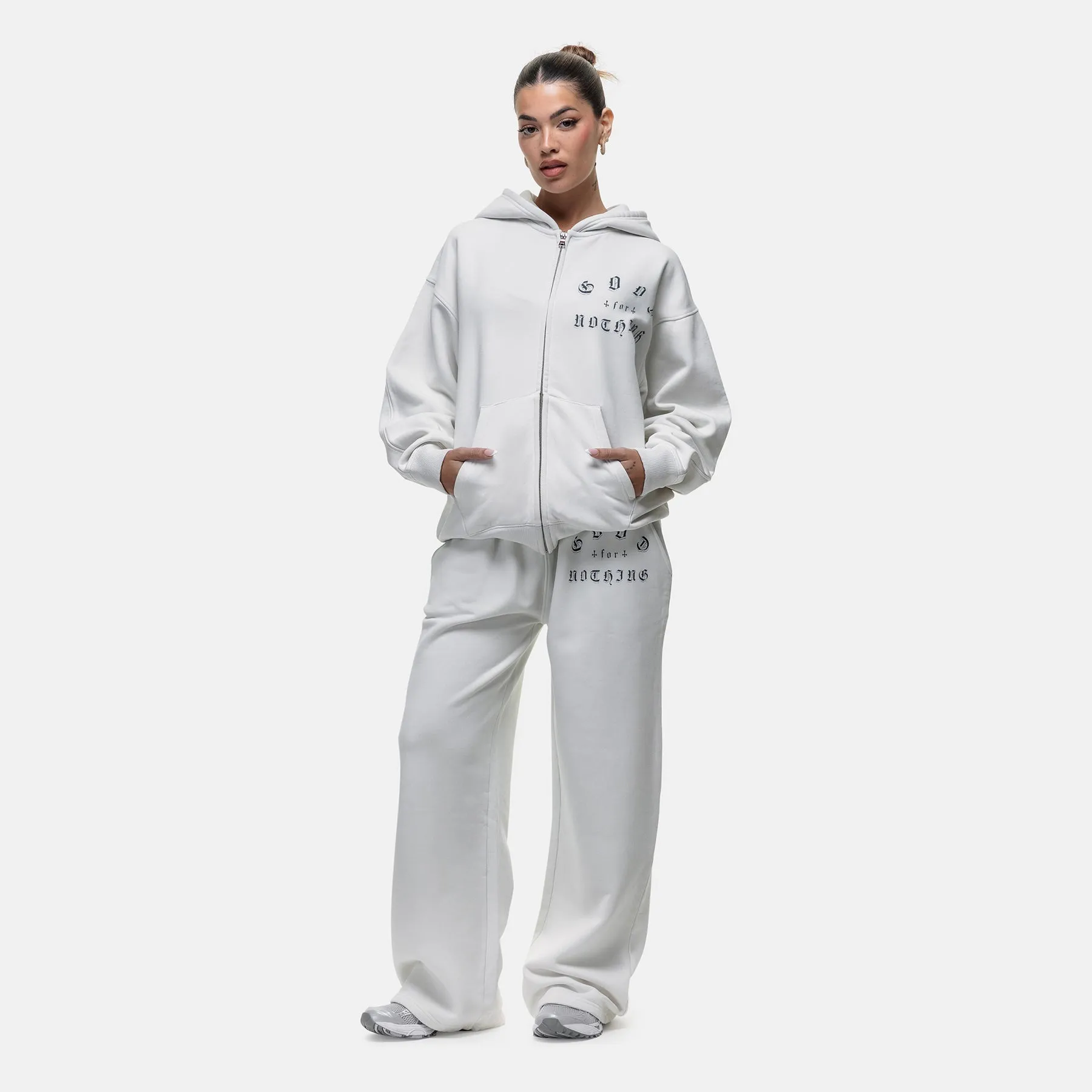 Sprayed Cali Off White Baggy Jogger sold by Good For Nothing Clothing product image thumbnail 5