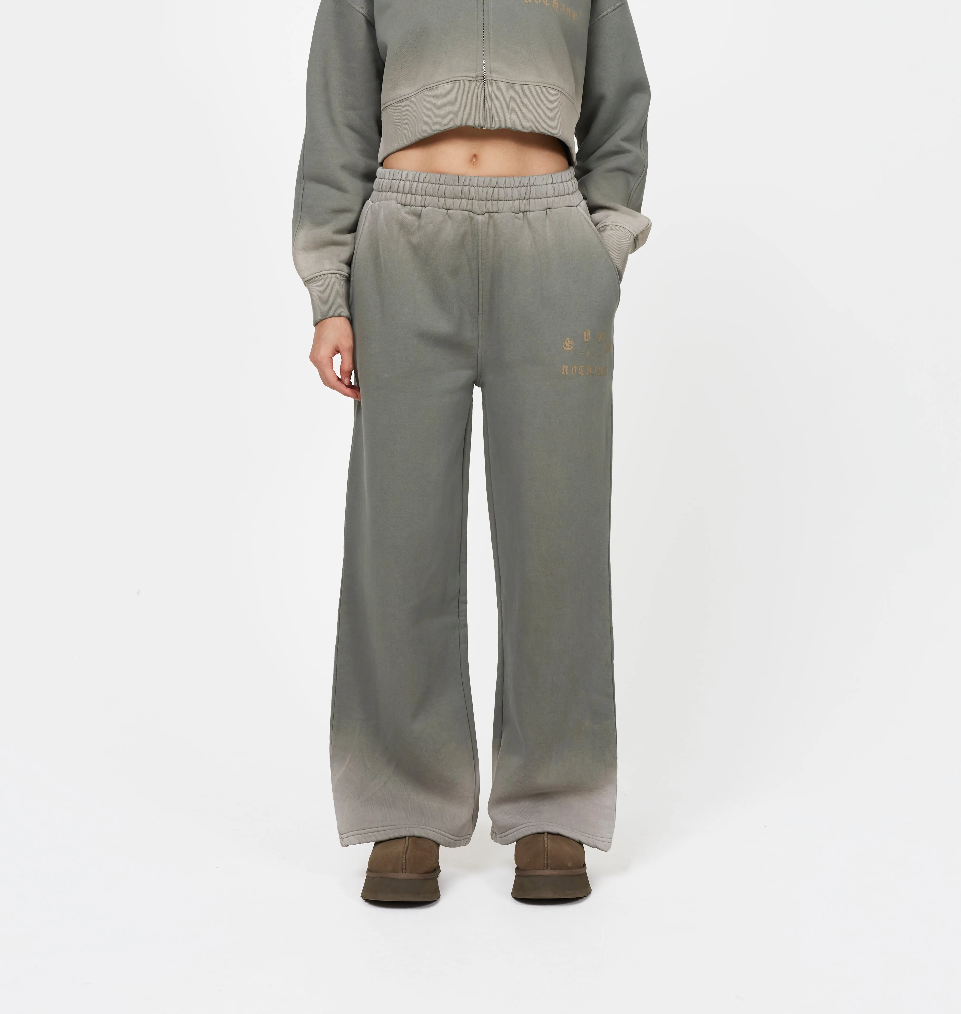 Sprayed Cali Green Baggy Jogger sold by Good For Nothing Clothing