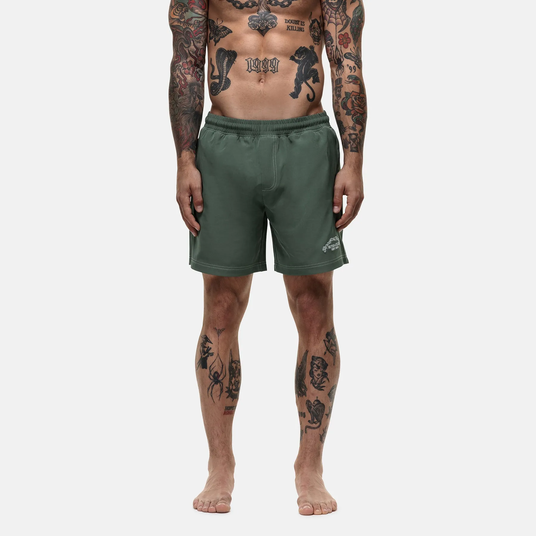Atelier Green Swim Shorts sold by Good for Nothing
