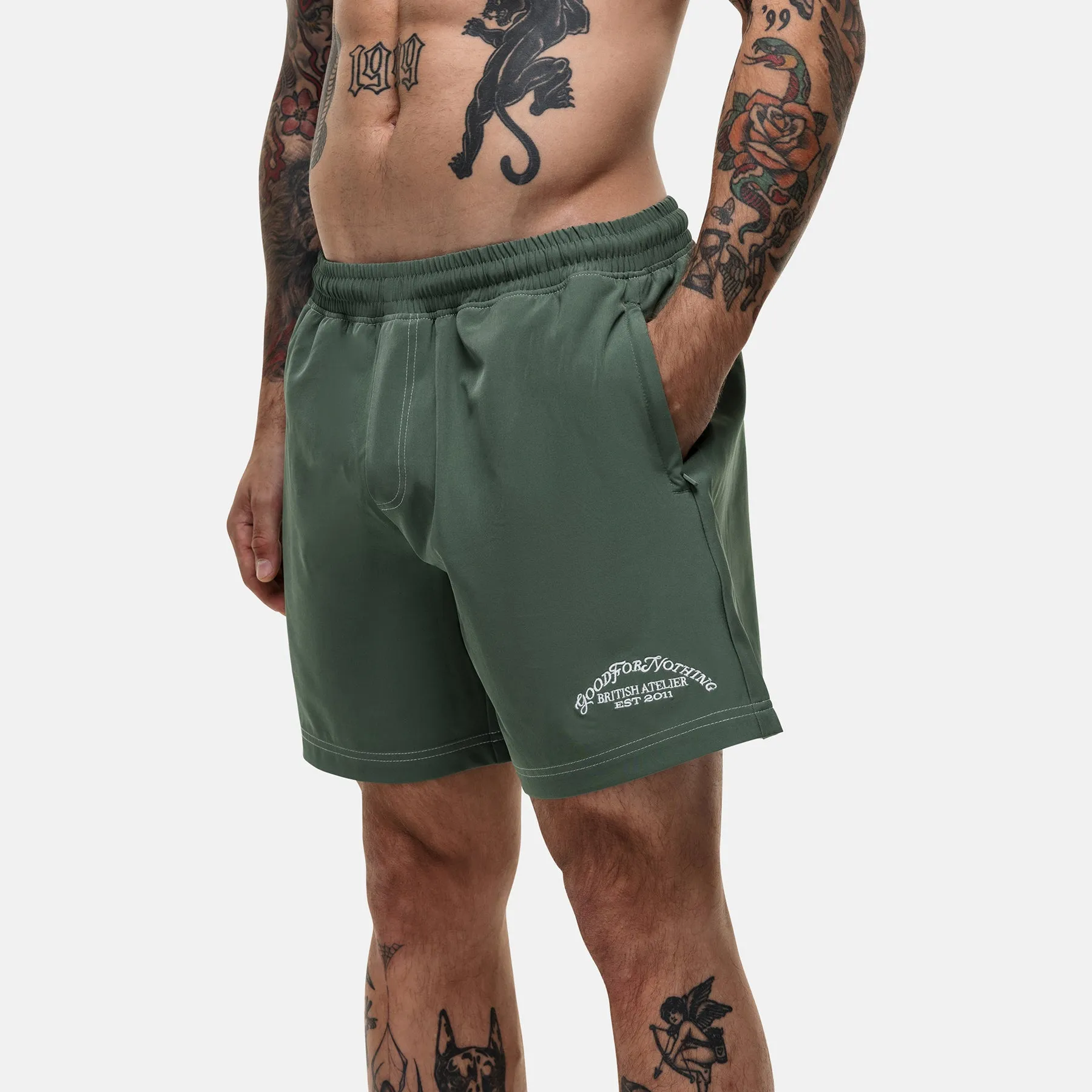Atelier Green Swim Shorts sold by Good for Nothing product image thumbnail 4