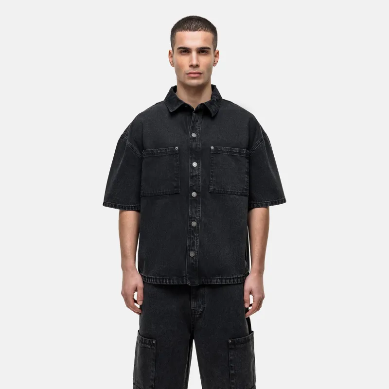 Washed Black Denim Overshirt sold by Good For Nothing Clothing