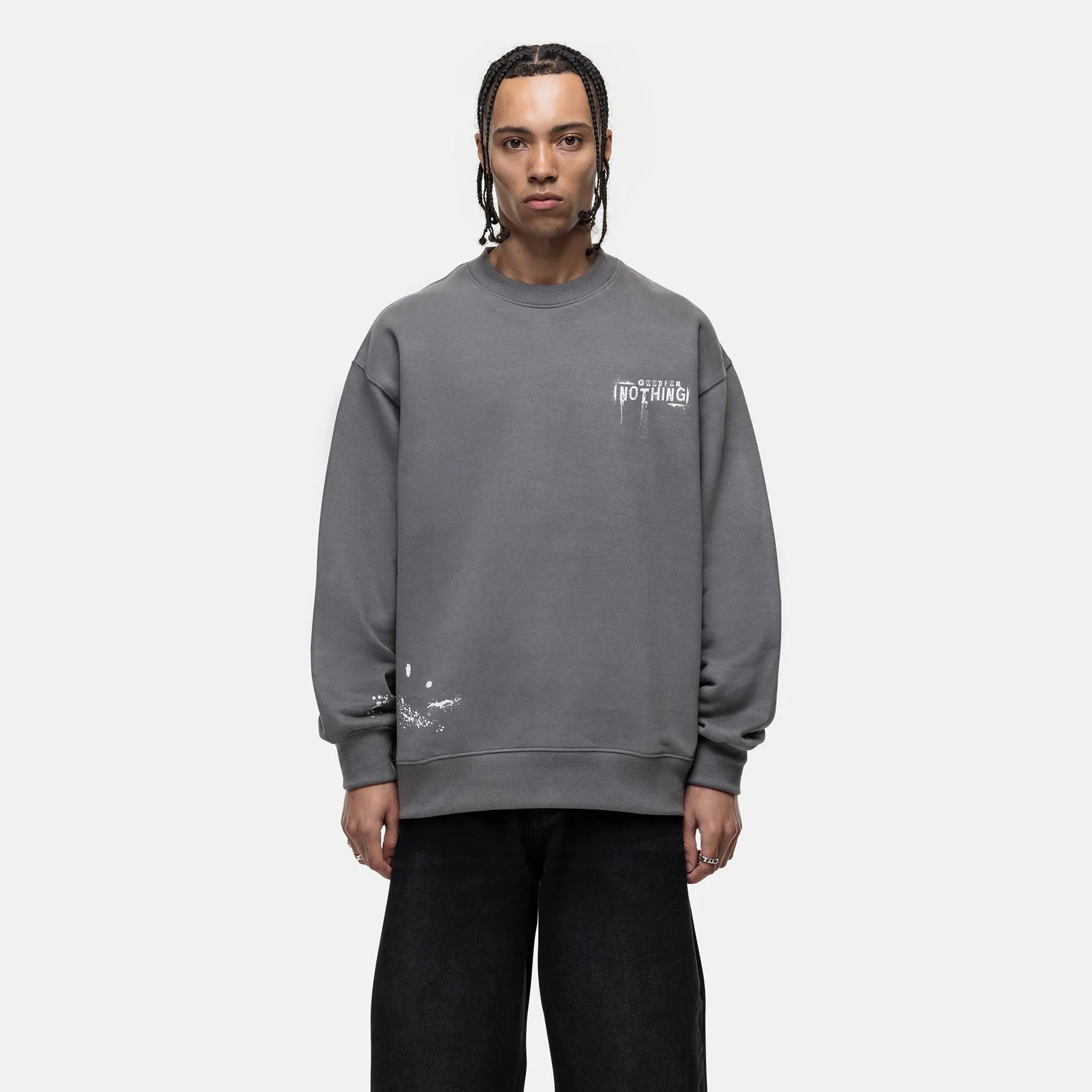 Creative Grey Sweatshirt sold by Good For Nothing Clothing