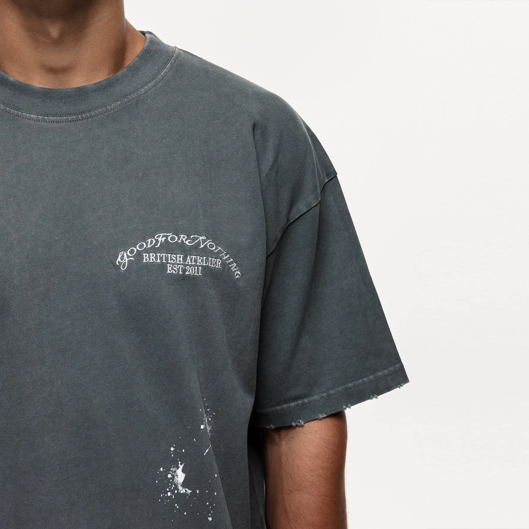 Abrade Gunmetal Sprayed T-shirt sold by Good For Nothing Clothing product image thumbnail 2